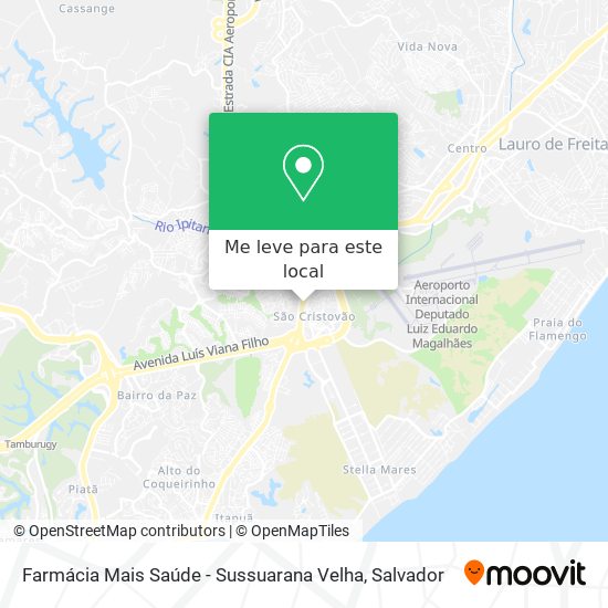 Farmácia Mais Saúde - Sussuarana Velha mapa