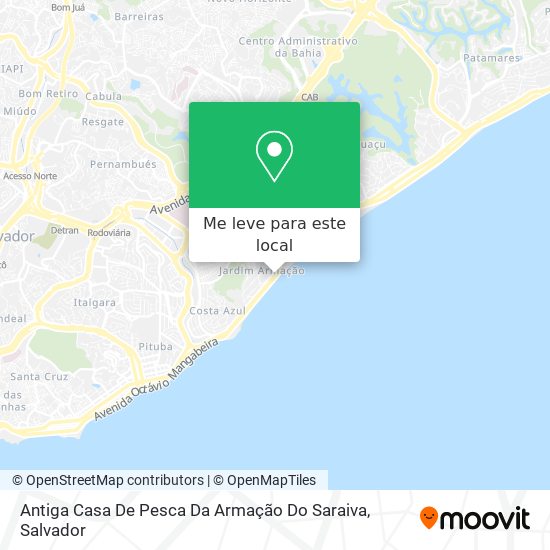 Antiga Casa De Pesca Da Armação Do Saraiva mapa