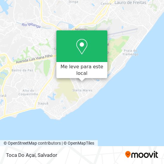Toca Do Açaí mapa