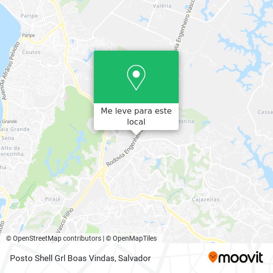 Posto Shell Grl Boas Vindas mapa