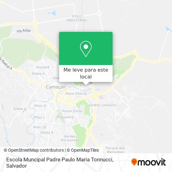 Escola Muncipal Padre Paulo Maria Tonnucci mapa