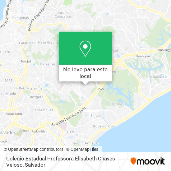 Colégio Estadual Professora Elisabeth Chaves Veloso mapa