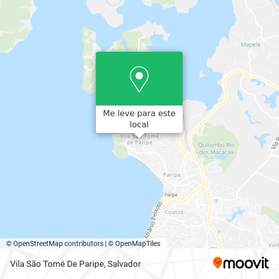 Vila São Tomé De Paripe mapa