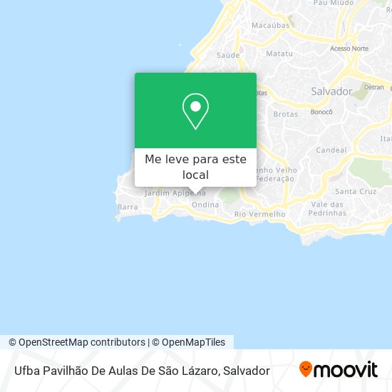 Ufba Pavilhão De Aulas De São Lázaro mapa