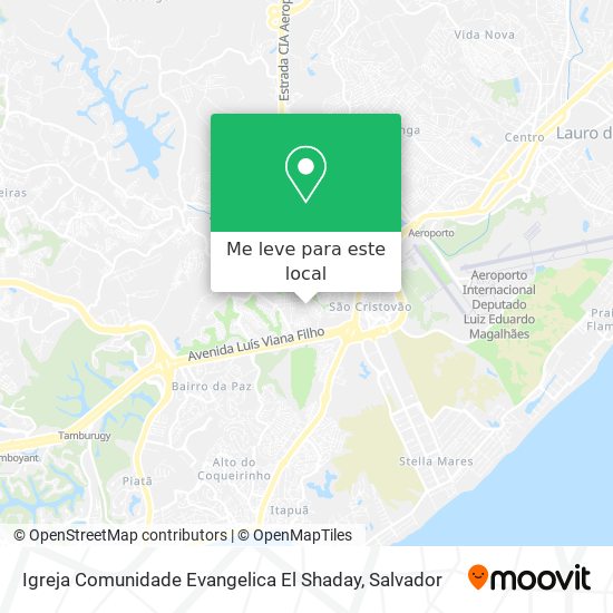 Igreja Comunidade Evangelica El Shaday mapa