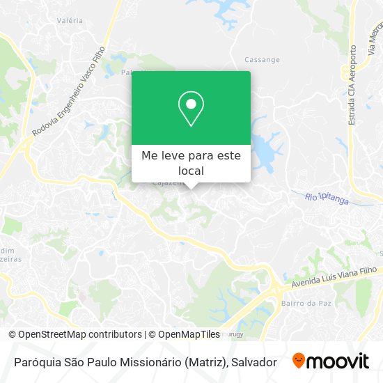 Paróquia São Paulo Missionário (Matriz) mapa