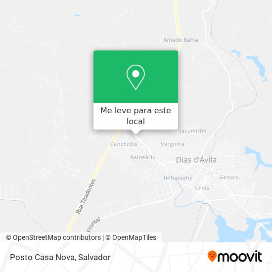 Posto Casa Nova mapa