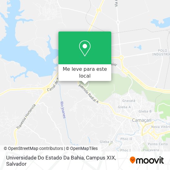 Universidade Do Estado Da Bahia, Campus XIX mapa