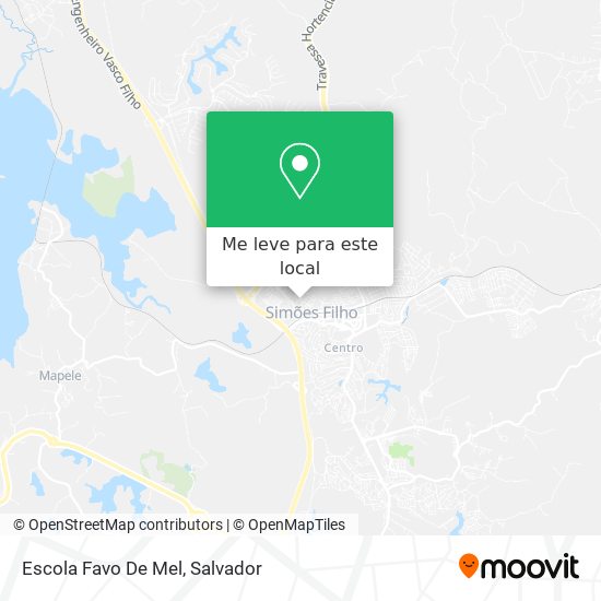 Escola Favo De Mel mapa