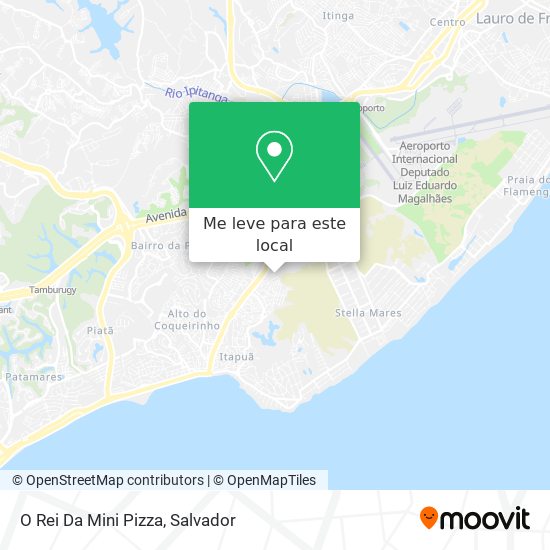 O Rei Da Mini Pizza mapa