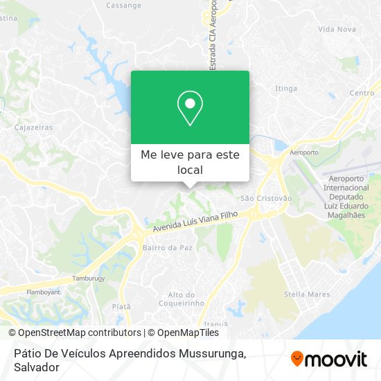 Pátio De Veículos Apreendidos Mussurunga mapa