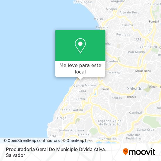 Procuradoria Geral Do Município Dívida Ativa mapa