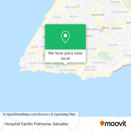 Hospital Cardio Pulmonar mapa