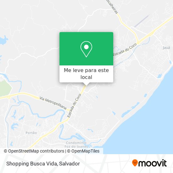 Shopping Busca Vida mapa
