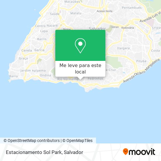Estacionamento Sol Park mapa