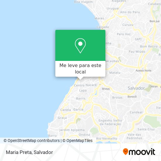 Maria Preta mapa