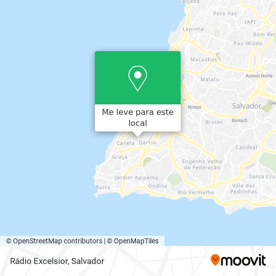 Rádio Excelsior mapa