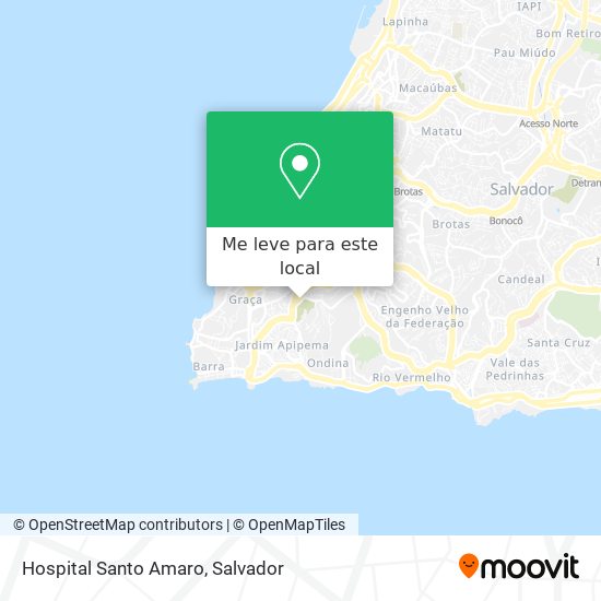 Hospital Santo Amaro mapa