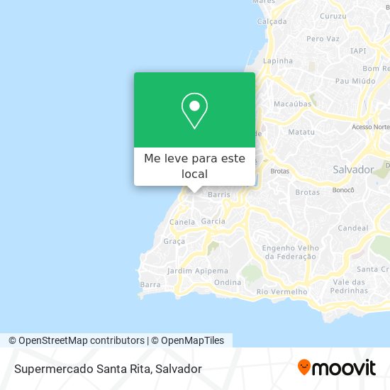 Supermercado Santa Rita mapa