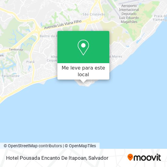 Hotel Pousada Encanto De Itapoan mapa