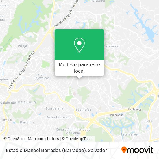 Estádio Manoel Barradas (Barradão) mapa