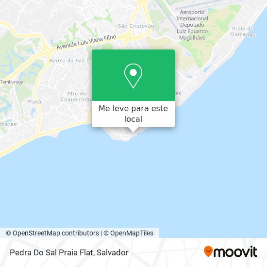 Pedra Do Sal Praia Flat mapa