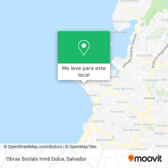 Obras Sociais Irmã Dulce mapa