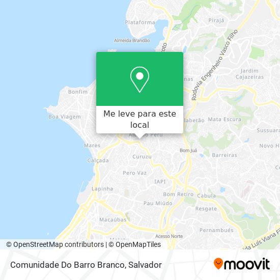 Comunidade Do Barro Branco mapa