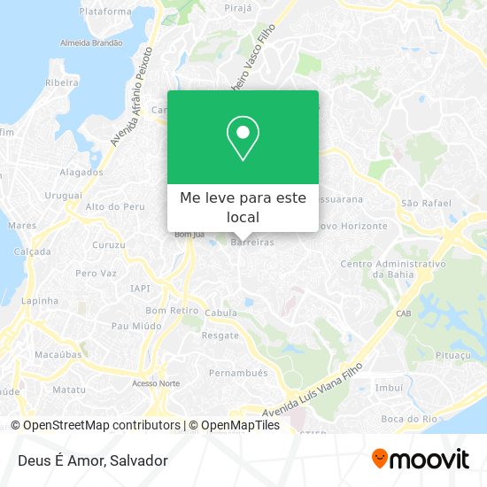 Deus É Amor mapa