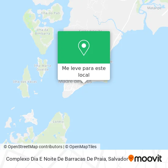 Complexo Dia E Noite De Barracas De Praia mapa