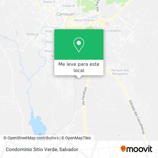 Condomínio Sítio Verde mapa