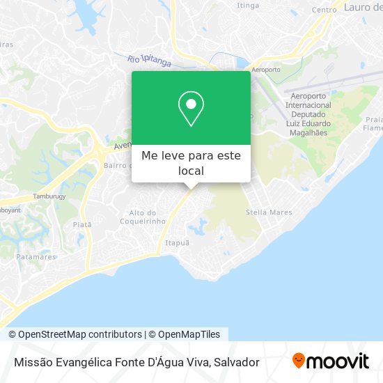 Missão Evangélica Fonte D'Água Viva mapa