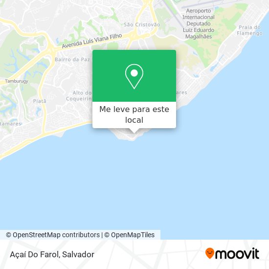 Açaí Do Farol mapa