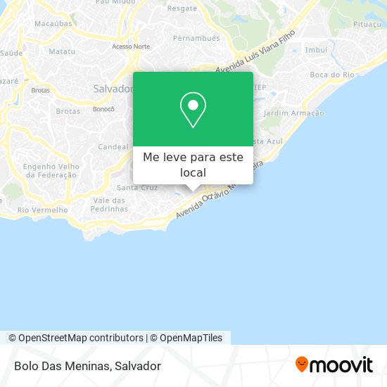Bolo Das Meninas mapa