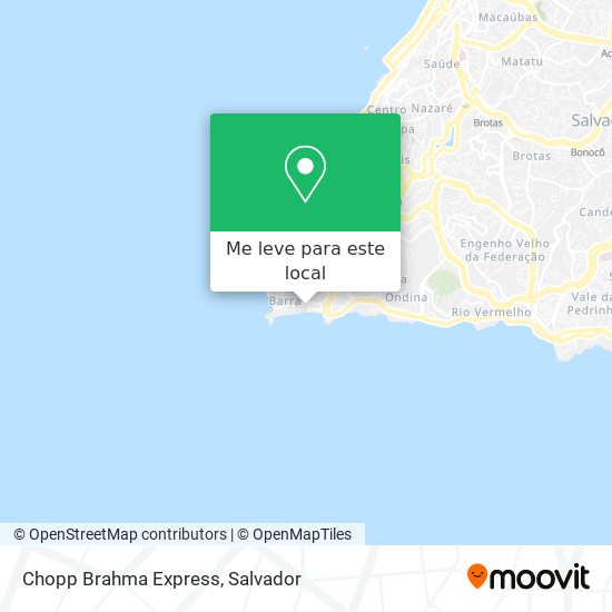 Chopp Brahma Express mapa