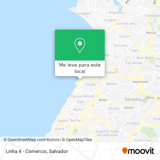 Linha 4 - Comércio mapa