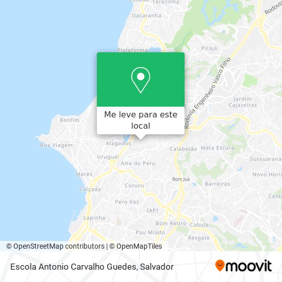 Escola Antonio Carvalho Guedes mapa