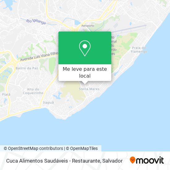 Cuca Alimentos Saudáveis - Restaurante mapa