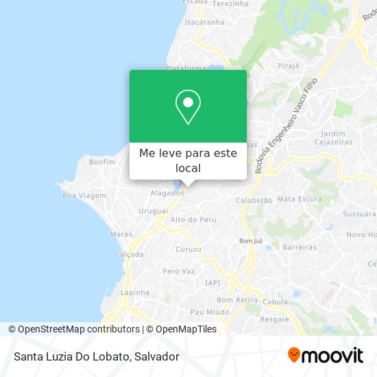 Santa Luzia Do Lobato mapa