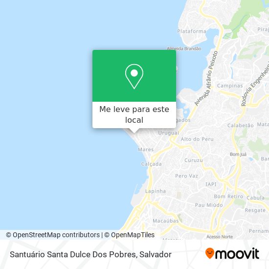 Santuário Santa Dulce Dos Pobres mapa