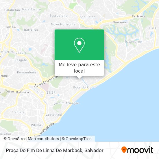 Praça Do Fim De Linha Do Marback mapa