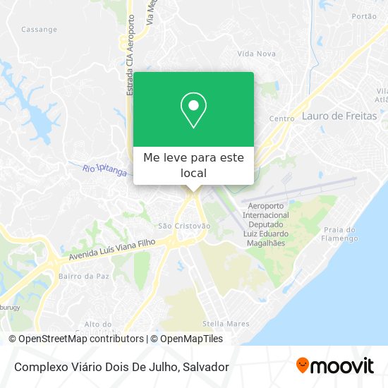 Complexo Viário Dois De Julho mapa
