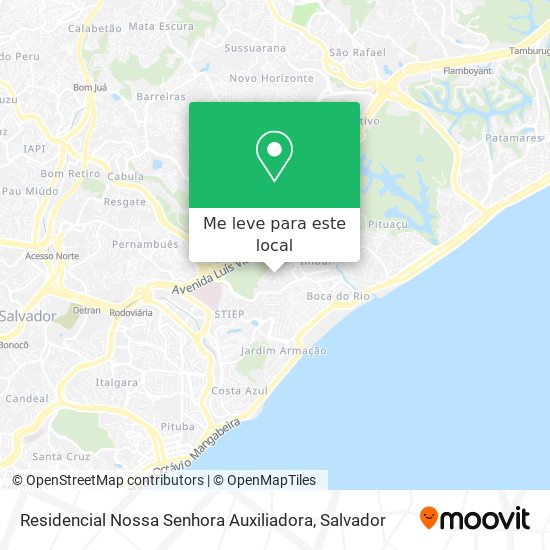 Residencial Nossa Senhora Auxiliadora mapa