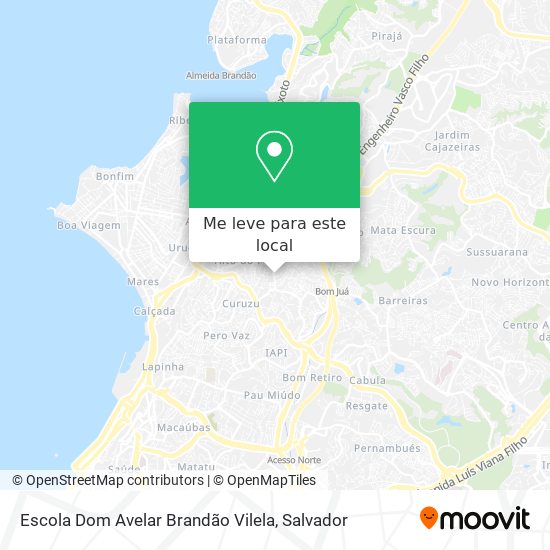 Escola Dom Avelar Brandão Vilela mapa