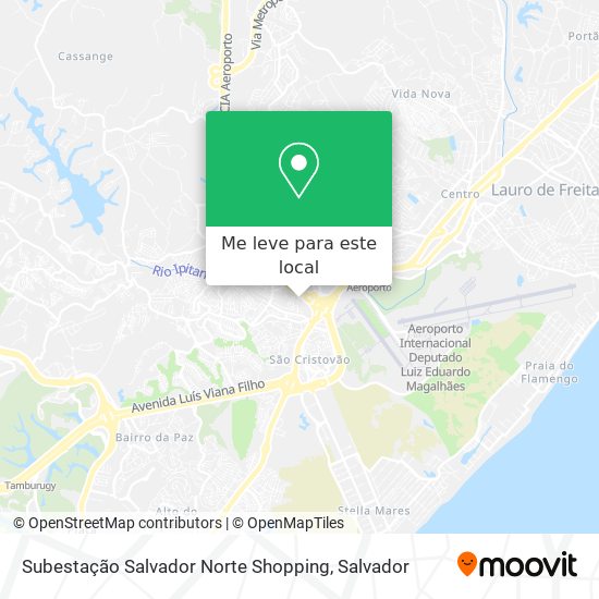 Subestação Salvador Norte Shopping mapa
