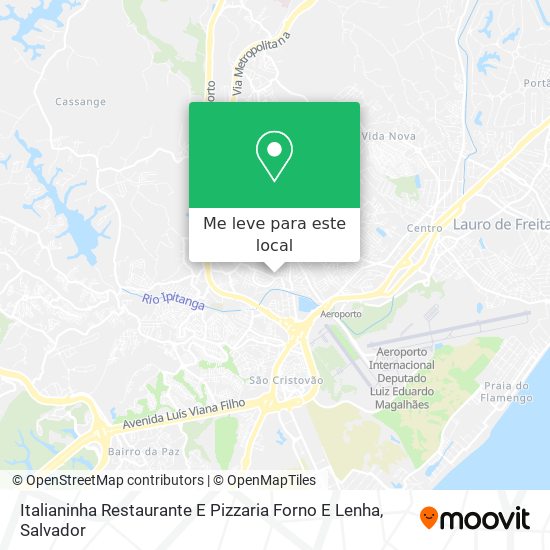 Italianinha Restaurante E Pizzaria Forno E Lenha mapa