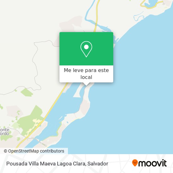 Pousada Villa Maeva Lagoa Clara mapa