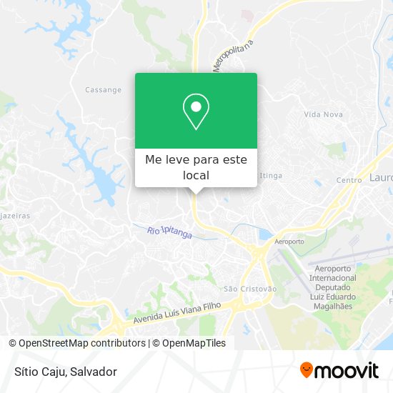 Sítio Caju mapa