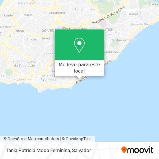 Tania Patrícia Moda Feminina mapa