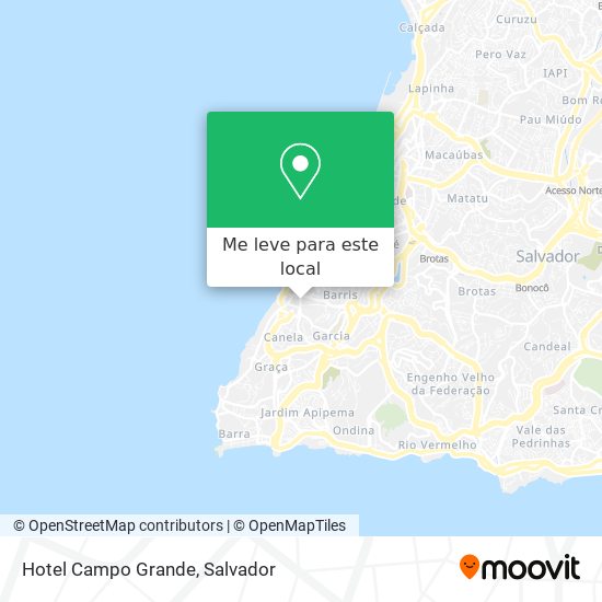 Hotel Campo Grande mapa